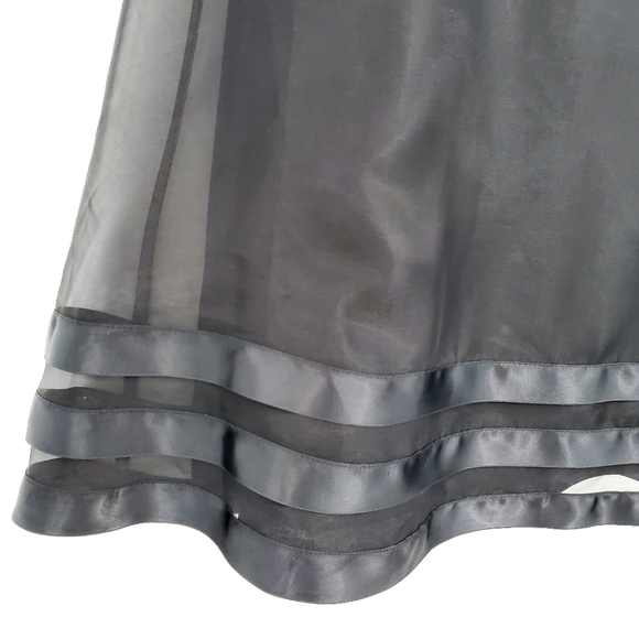 Dessy Collection Black Strapless Dress w/ a Bow - Picture 3 of 8